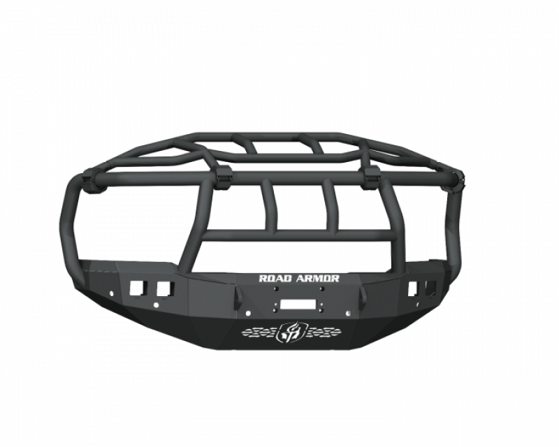 Ram 2500 Front Bumper - Road Armor - Stealth Winch Bumper Titan Guard w/Intimidator Guard - Tex Blk - `19-`21